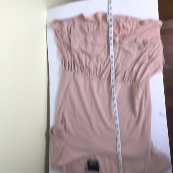 Nanette Lepore Rosedust Hi Low Waist Peplum Top Cotton Blend Boho Fluttery Tunic - Picture 6 of 11